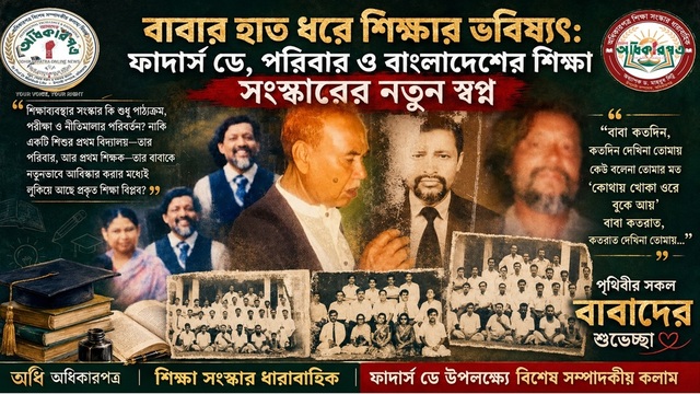 বাবার হাত ধরে শিক্ষার ভবিষ্যৎ: ফাদার্স ডে, পরিবার ও বাংলাদেশের শিক্ষা সংস্কারের নতুন স্বপ্ন